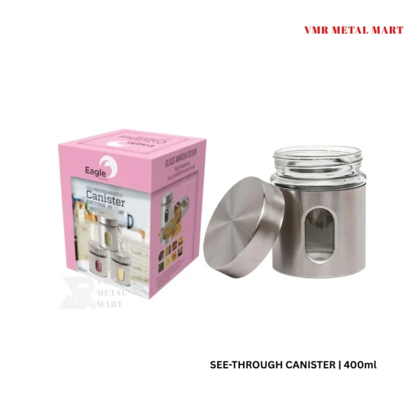 see through canister