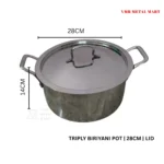 Triply biriyani pot