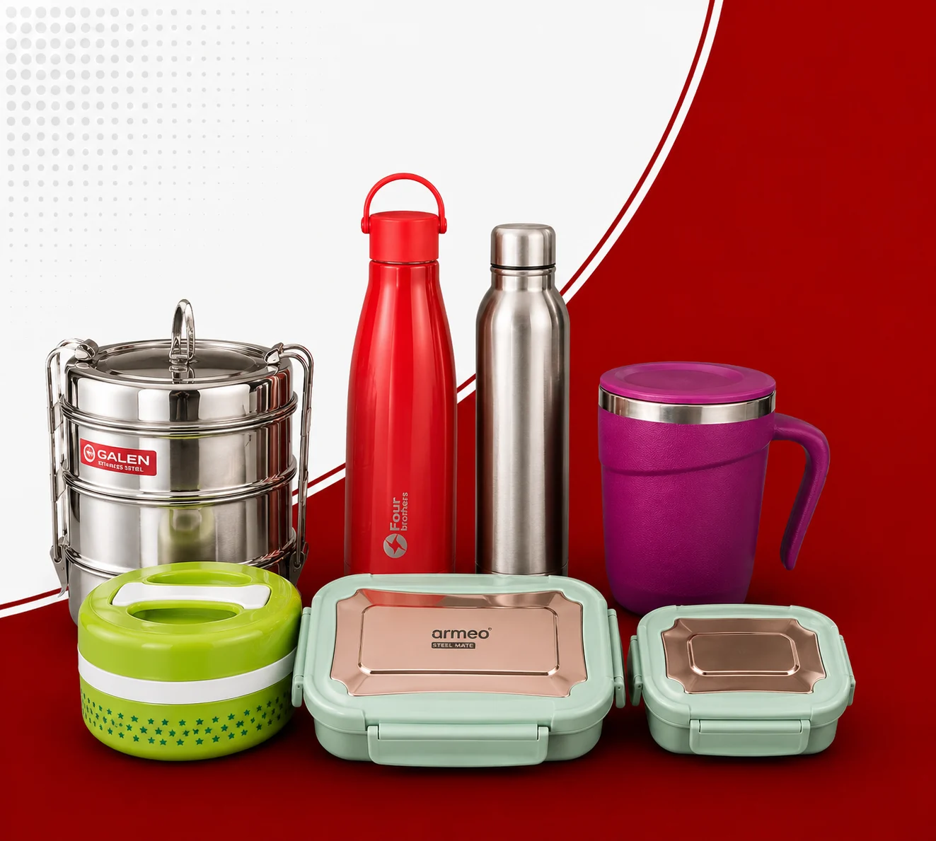Lunch Box & Bottles