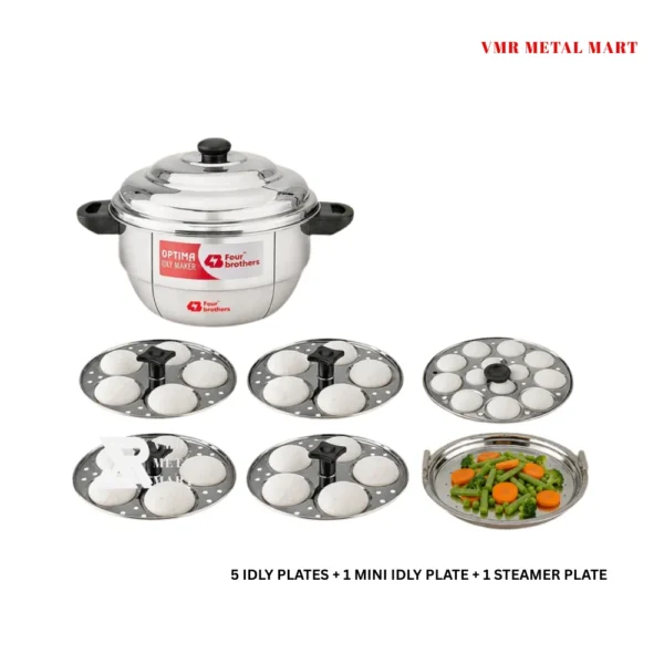 Idly Pot (Free Mini Idly & Steamer Plate)